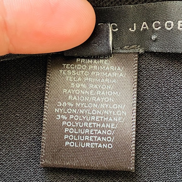 Marc by Marc Jacobs Asymmetrical Shirt Dress Women Large Ruched Casual Chic Luxe - Picture 11 of 11